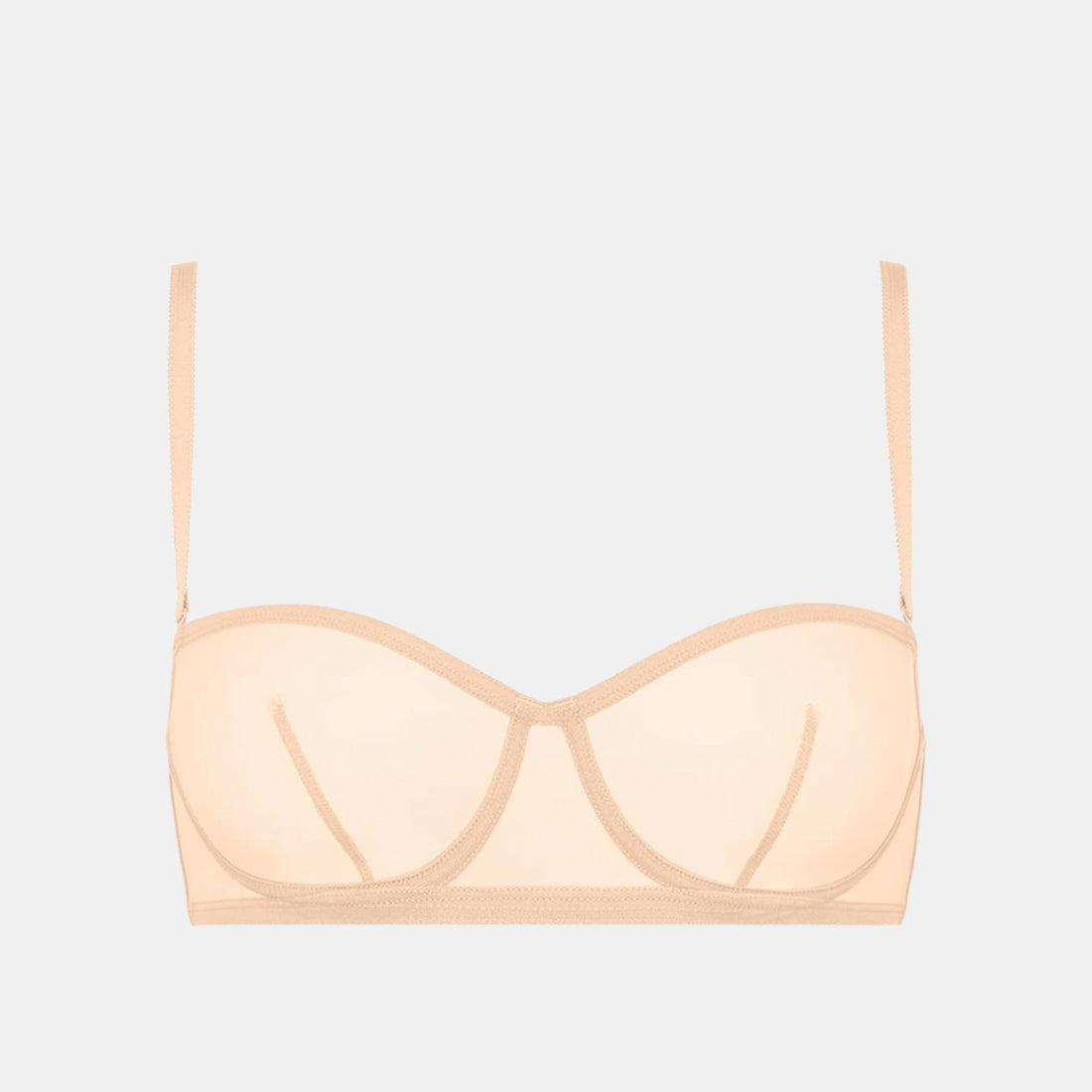Shop Rescue Spa INDISCRETE beige underwire bandeau bra with removable straps and supportive side stays
