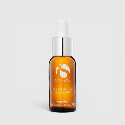 Shop Rescue Spa iS Clinical Super Serum Advance+ vitamin C brightening serum in an amber glass dropper bottle