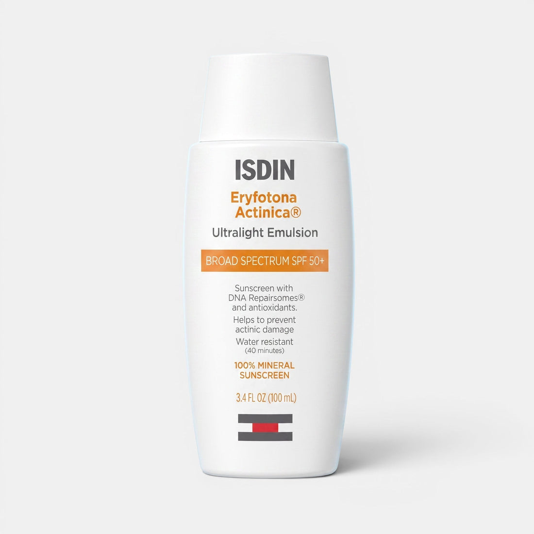 Shop Rescue Spa ISDIN Eryfotona Actinica 100% mineral SPF 50 sunscreen bottle