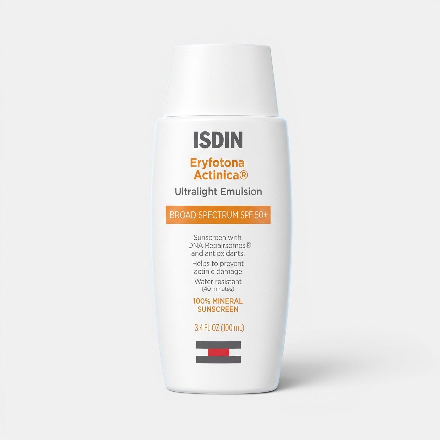 Shop Rescue Spa ISDIN Eryfotona Actinica 100% mineral SPF 50 sunscreen bottle