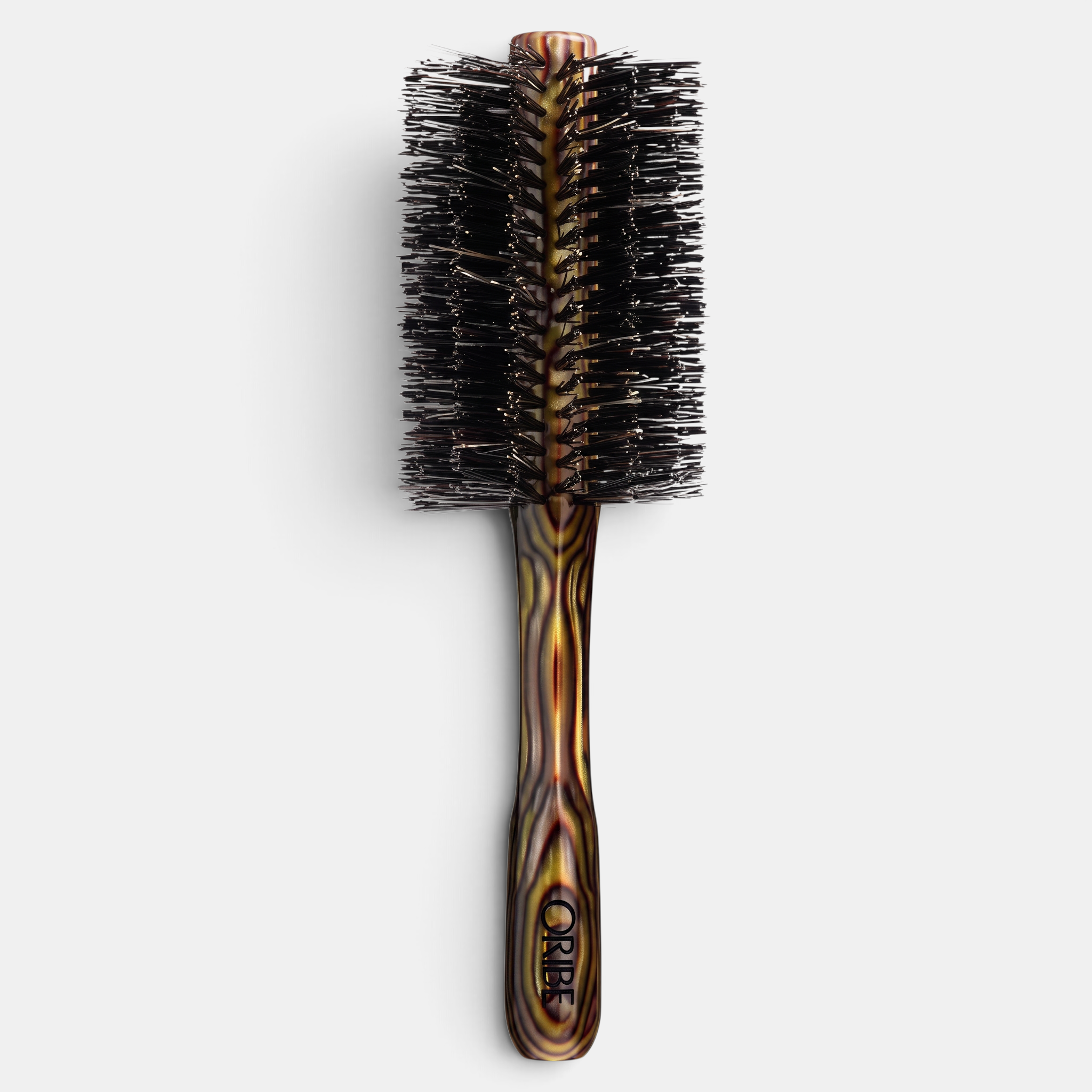 Shop Rescue Spa large round hair brush with Italian resin handle, boar bristles, and nylon pins for volume and shine.