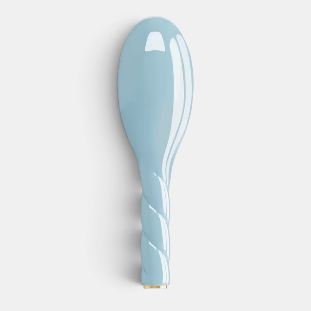 Shop Rescue Spa N.03 large essential soft hair brush in light blue with a twisted handle design