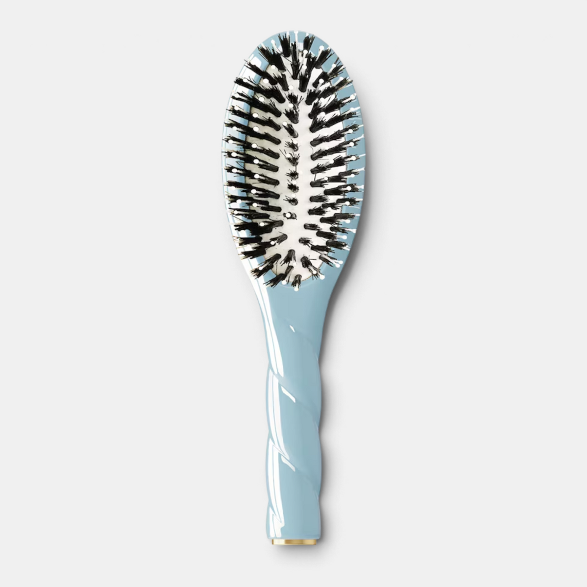 Shop Rescue Spa N.03 large hair brush with a light blue twisted handle and mixed boar and nylon bristles.