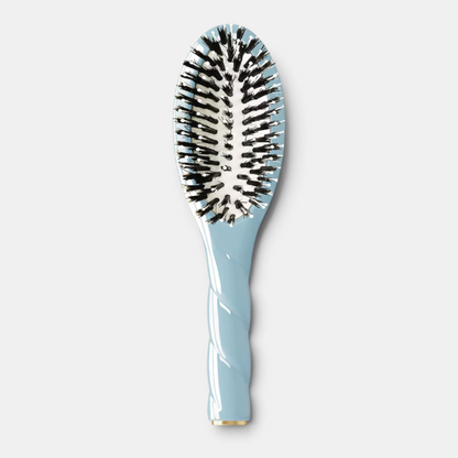 Shop Rescue Spa N.03 large hair brush with a light blue twisted handle and mixed boar and nylon bristles.