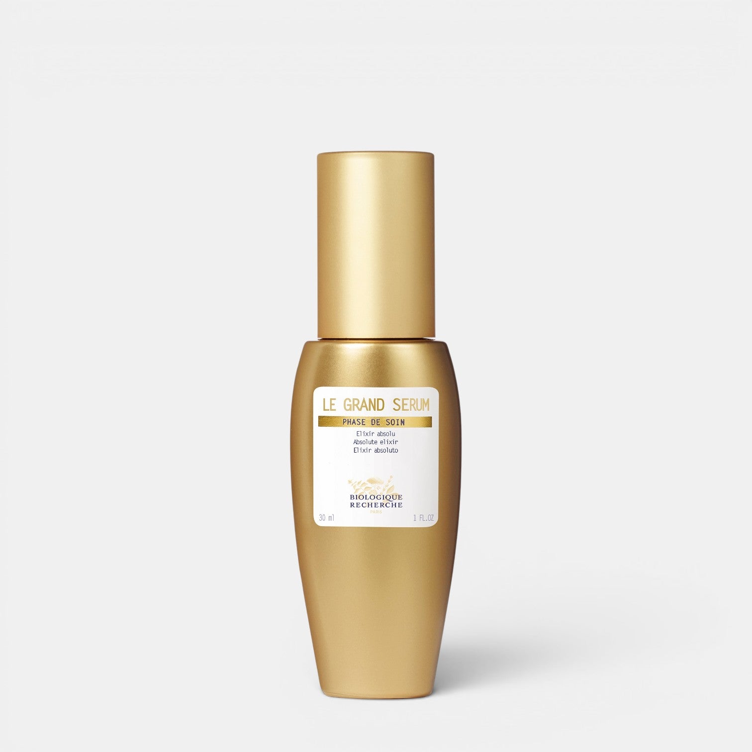 Shop Rescue Spa Le Grand Serum radiance-boosting finishing serum in a gold bottle for hydrated and glowing skin