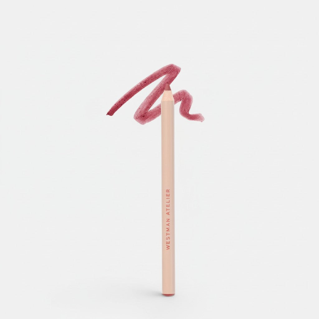 Shop Rescue Spa Lip Shape Lip Liner in a dusty nude rose shade with a creamy, precise pencil tip and color swatch.