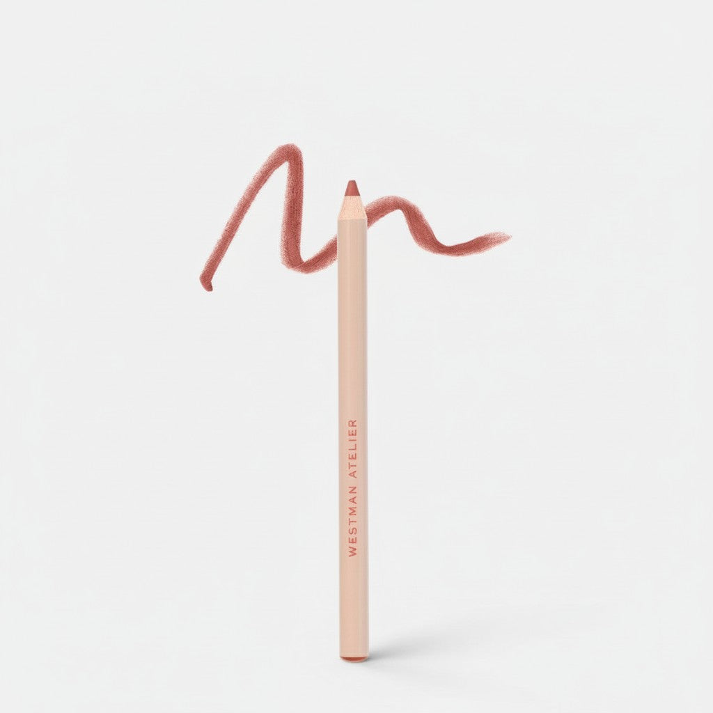 Shop Rescue Spa Lip Shape Lip Liner in a dusty nude rose shade with a creamy, precise application swatch.