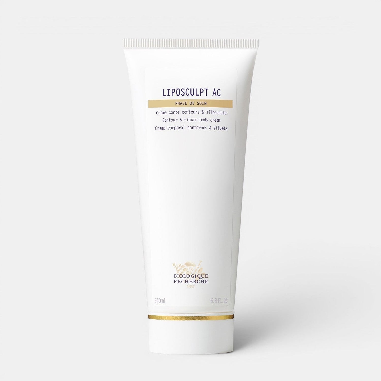 Shop Rescue Spa Biologique Recherche Liposculpt AC firming and contouring body cream in a white 200ml tube.