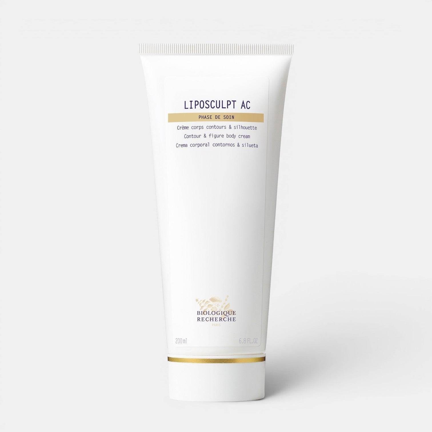 Shop Rescue Spa Biologique Recherche Liposculpt AC firming and contouring body cream in a white 200ml tube.