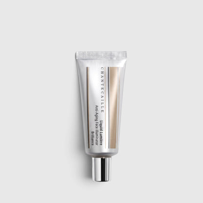 Shop Rescue Spa Chantecaille Liquid Lumiere highlighting fluid in a silver squeeze tube for radiant skin