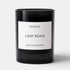 Shop Rescue Spa Lost Road scented candle in a sleek black glass jar with a minimalist white label
