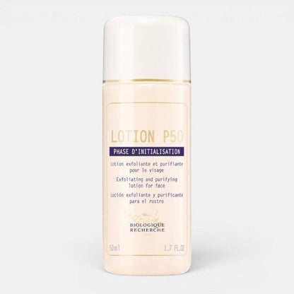 Shop Rescue Spa Biologique Recherche Lotion P50 exfoliating and purifying toner for face, 1.7 fl oz.