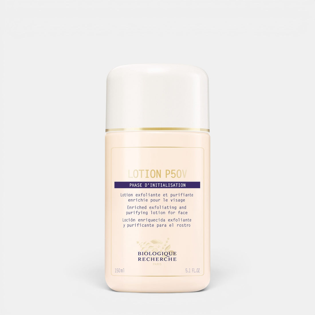 Shop Rescue Spa Biologique Recherche Lotion P50V vitamin-enriched exfoliating face toner in a 150ml bottle.