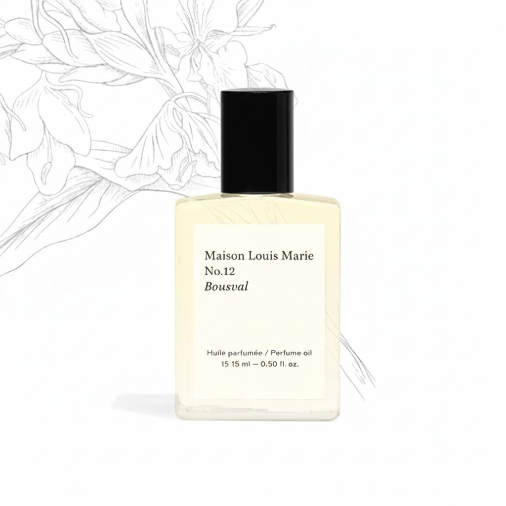 Shop Rescue Spa Maison Louis Marie No. 12 Bousval perfume oil with notes of orange, bergamot, cardamom, ginger, and oakmoss.