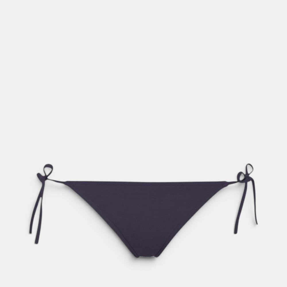 Shop Rescue Spa MALOU bikini bottom in dark purple with adjustable side ties