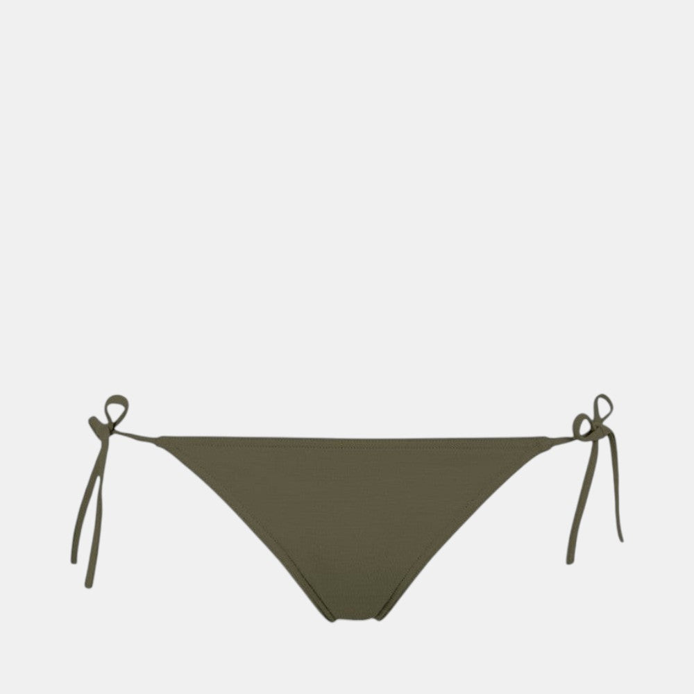 Shop Rescue Spa MALOU olive green bikini bottom with adjustable side ties