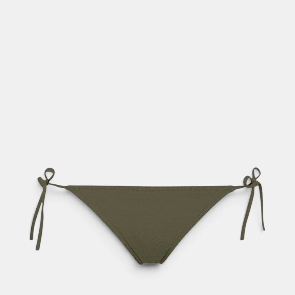 Shop Rescue Spa MALOU bikini bottoms in olive green with adjustable side ties