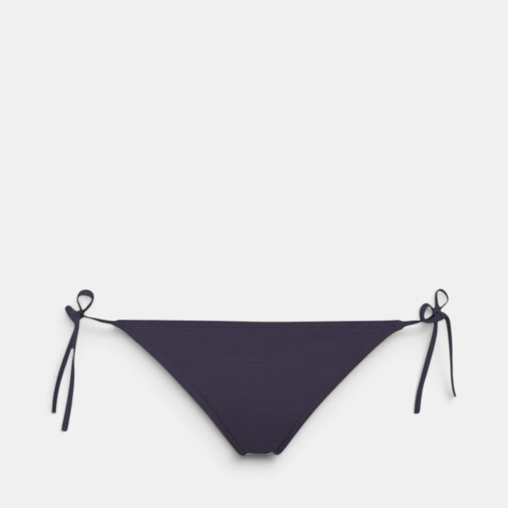 Shop Rescue Spa MALOU bikini bottom in dark purple with adjustable side ties