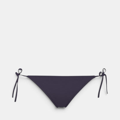 Shop Rescue Spa MALOU bikini bottom in dark purple with adjustable side ties