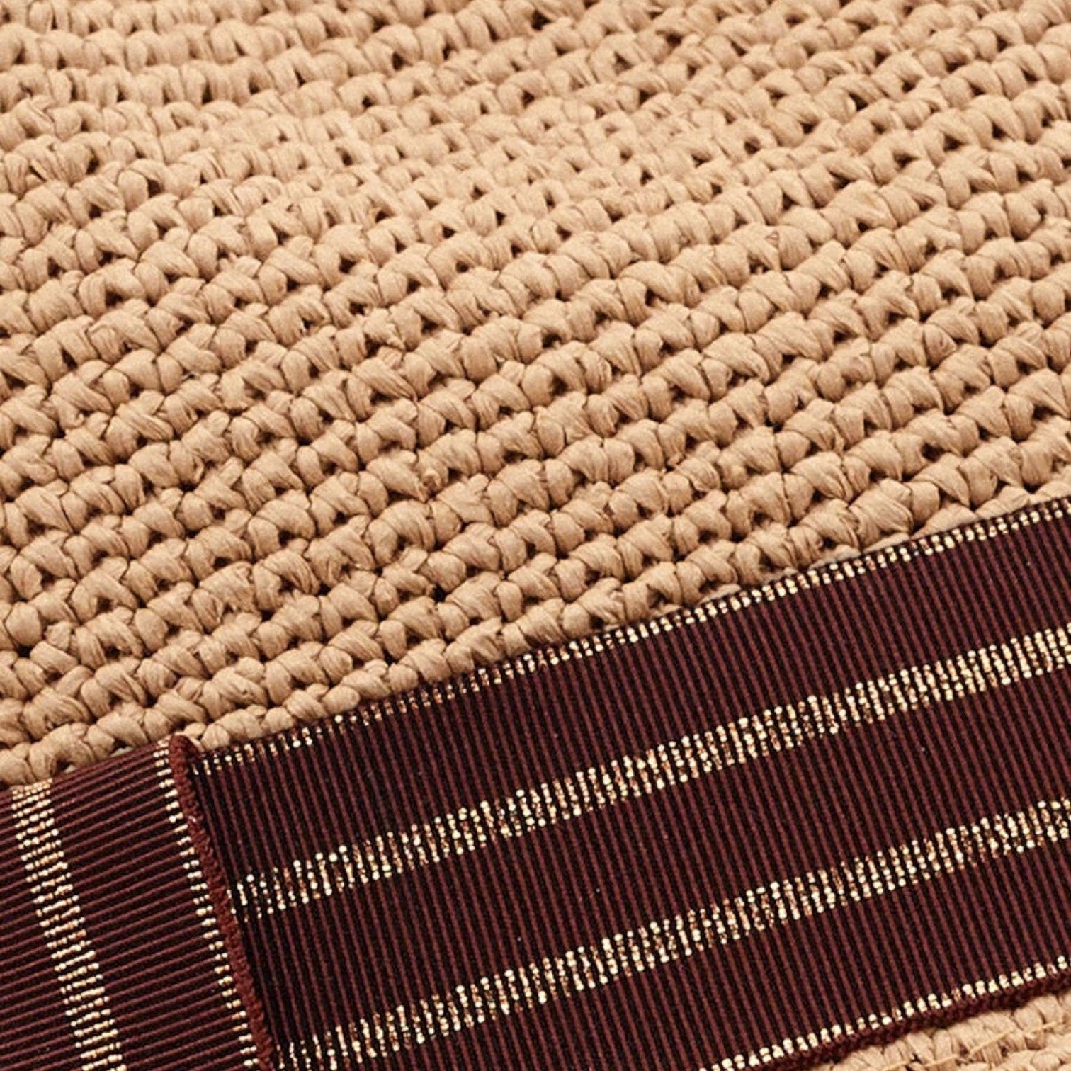 Shop Rescue Spa Marlon paper straw hat in gingembre brown with a dark chocolate grosgrain ribbon and gold thread