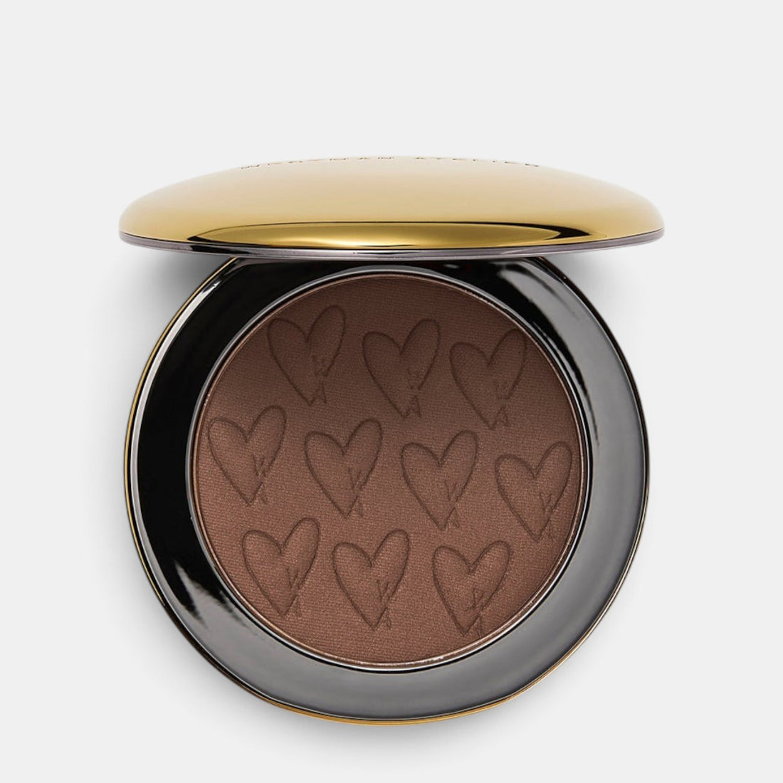 Shop Rescue Spa Beauty Butter Powder Bronzer in a sleek gold compact with a heart-embossed matte brown powder.