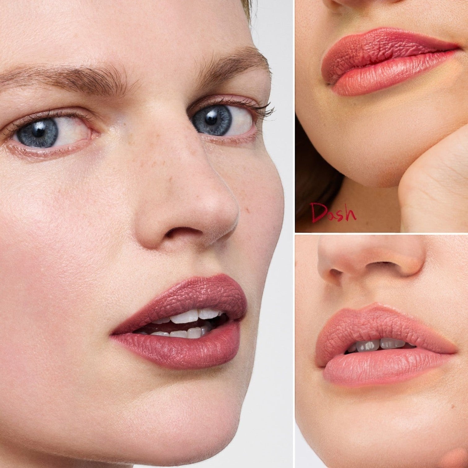 Shop Rescue Spa Lip Suede Matte Lipstick Trio featuring Je Rêve, Fluffy, and Dash shades on models