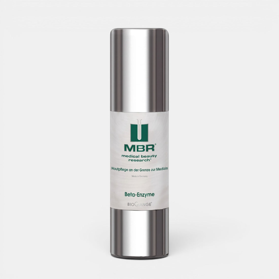 Shop Rescue Spa MBR Beta-Enzyme exfoliating face mask in a silver airless pump bottle for skin refinement.