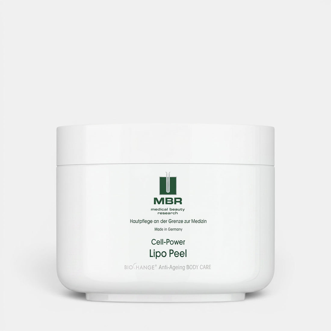 Shop Rescue Spa MBR Cell-Power Lipo Peel 200ml anti-aging body exfoliating cream in a white jar