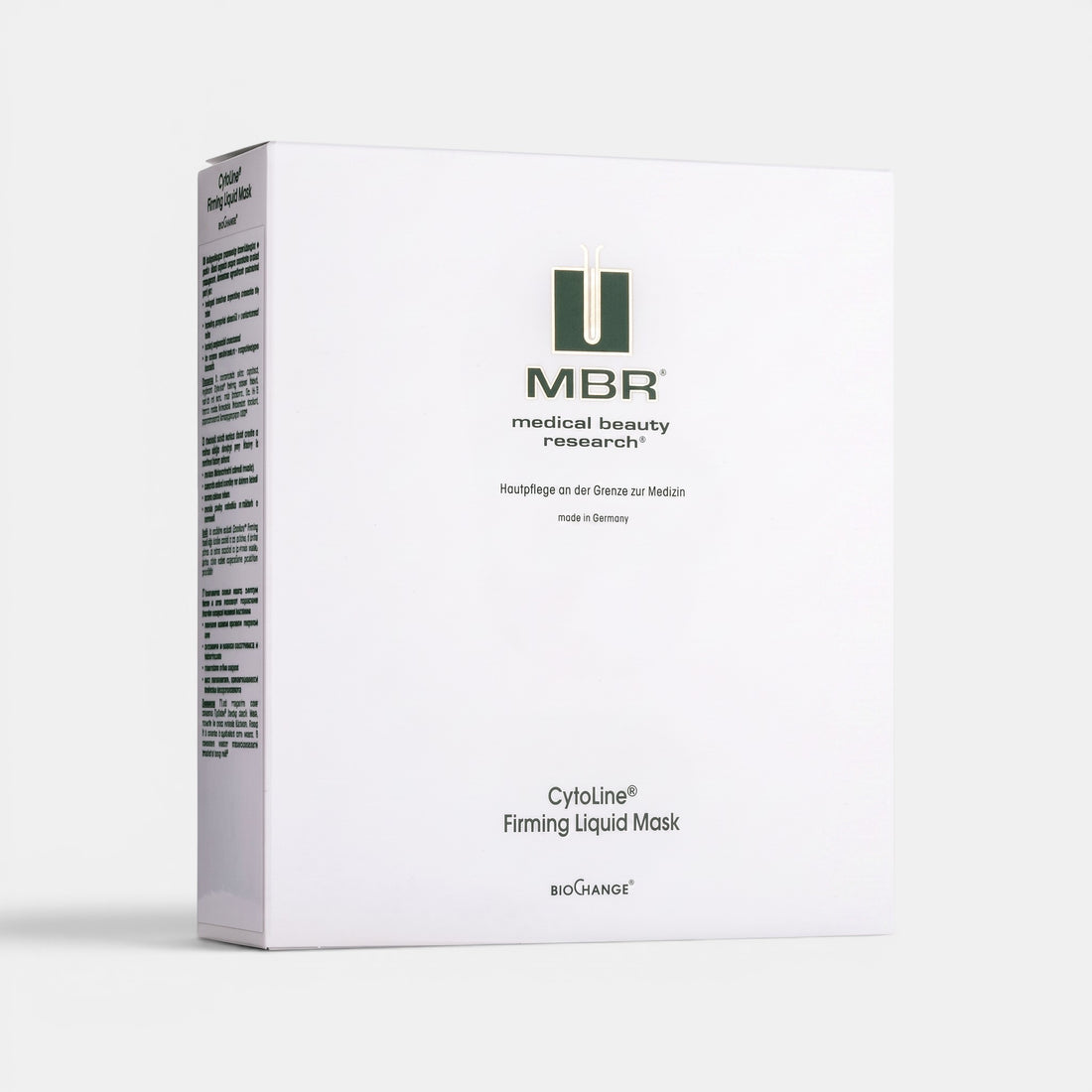 Shop Rescue Spa MBR CytoLine Firming Liquid Mask white skincare box featuring professional regenerating face treatment