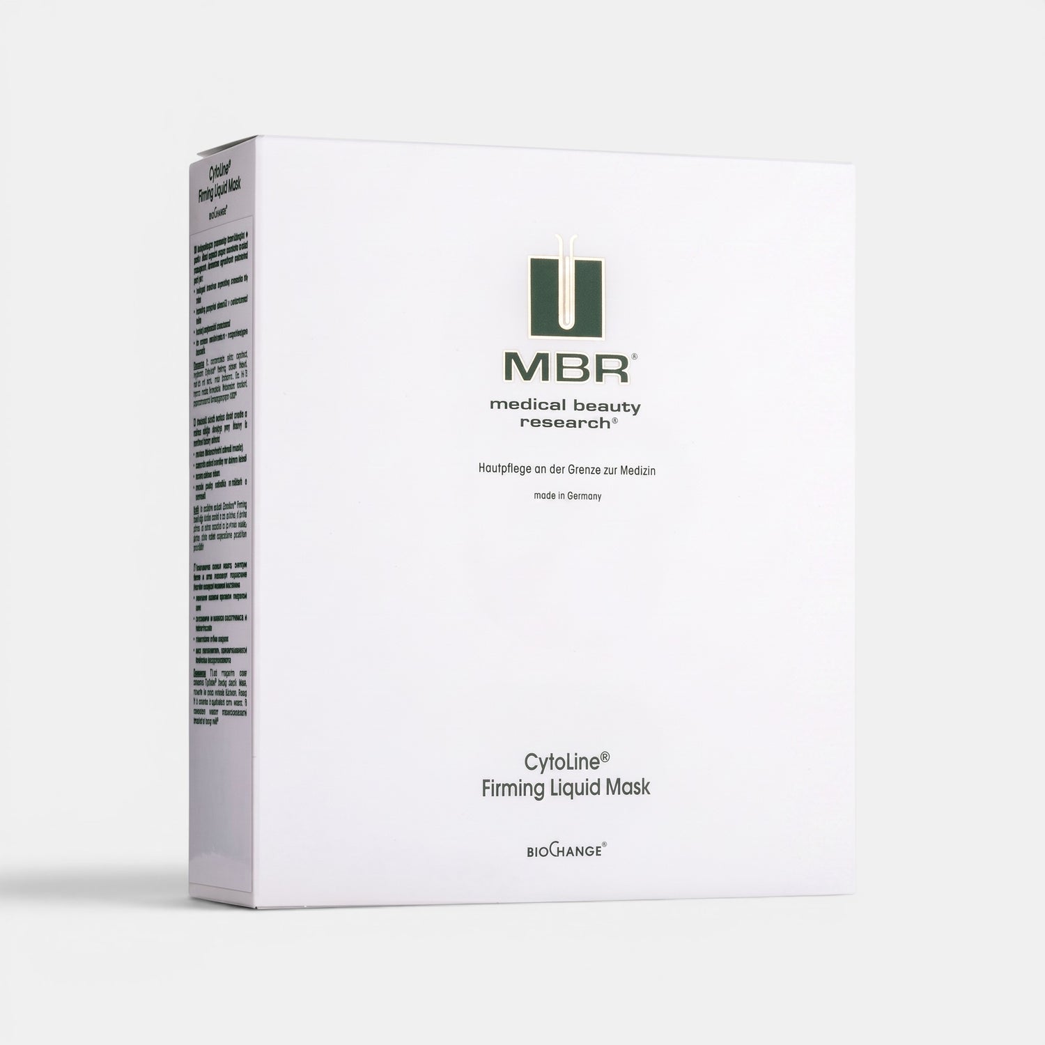 Shop Rescue Spa MBR CytoLine Firming Liquid Mask white skincare box featuring professional regenerating face treatment