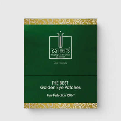 Shop Rescue Spa MBR The Best Golden Eye Patches in green packaging with gold decorative borders