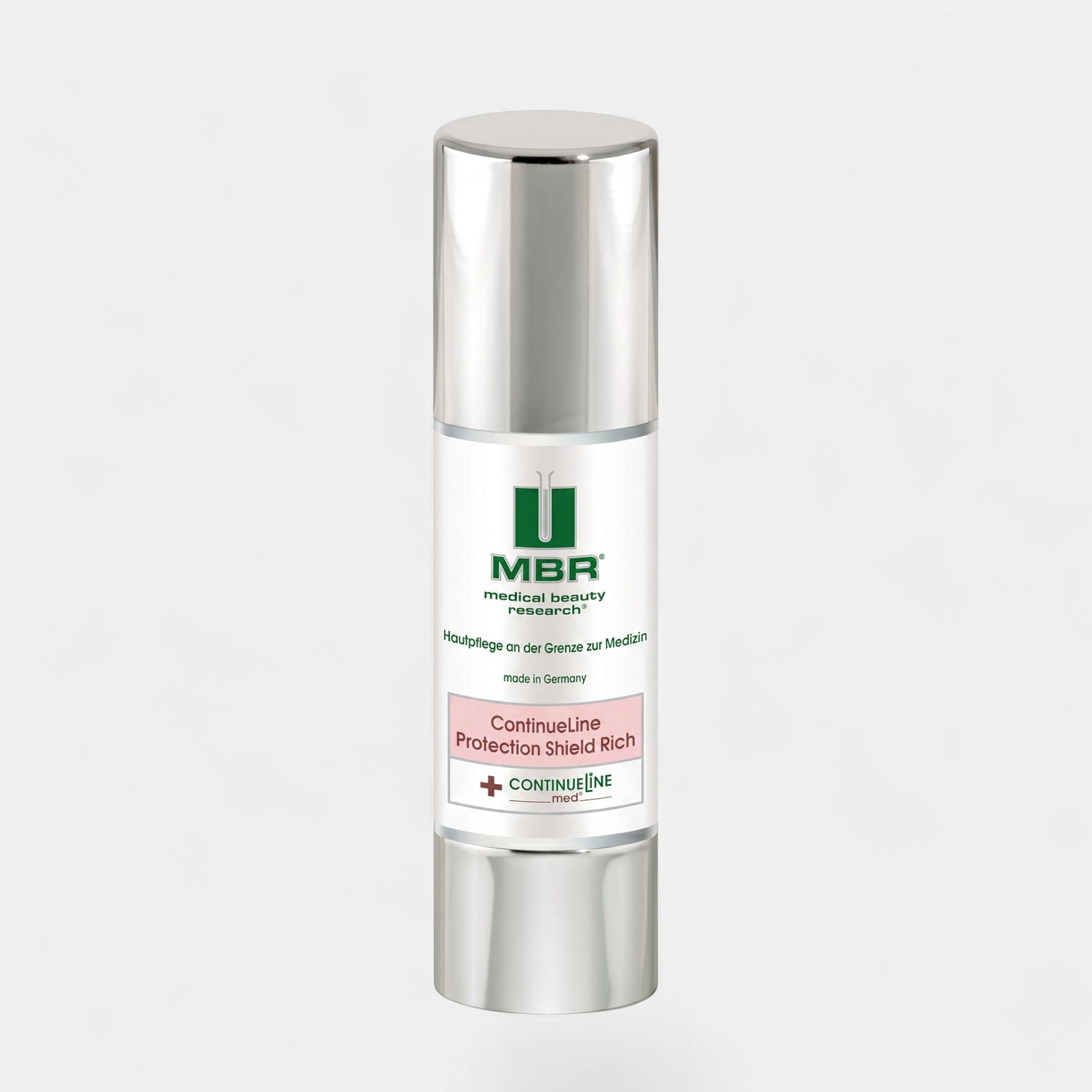 Shop Rescue Spa MBR ContinueLine Protection Shield Rich moisturizing face cream in a 50ml silver pump bottle
