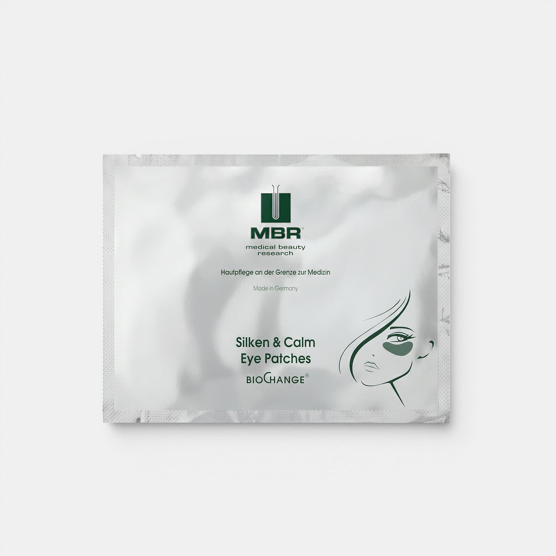 Shop Rescue Spa MBR Silken &amp; Calm Eye Patches in silver sachet for soothing and hydrating sensitive eye skin