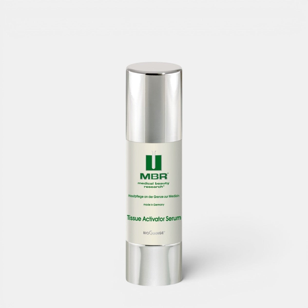 Shop Rescue Spa MBR Tissue Activator Serum in a white airless pump bottle for skin regeneration and collagen support.