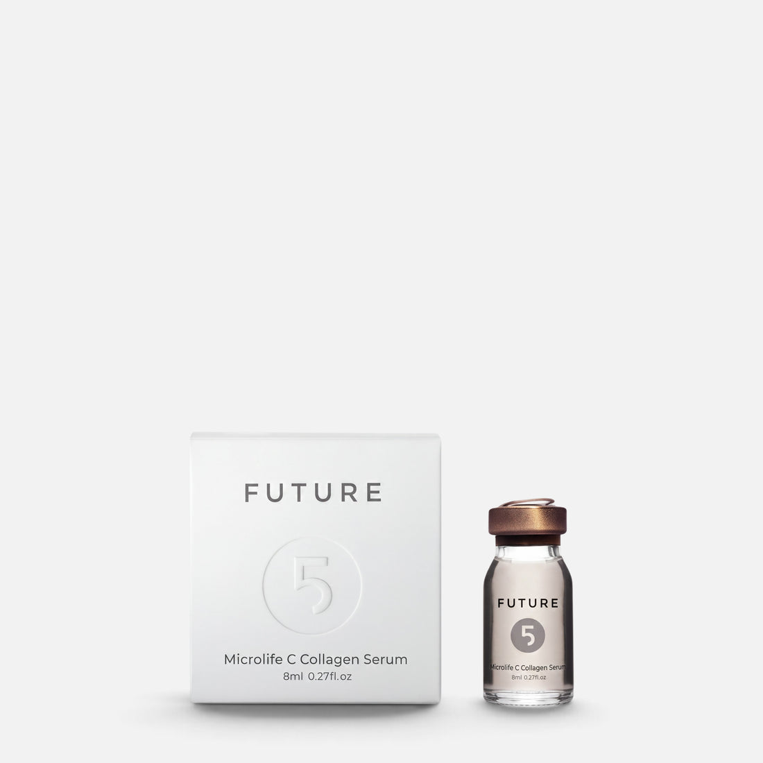 Shop Rescue Spa Future 5 Elements Microlife C Collagen Serum 8ml bottle and white packaging box