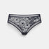 Shop Rescue Spa Miellee black lace briefs with floral pattern and elasticated waistband and thigh trim.