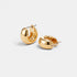 Shop Rescue Spa Mini Tome hoop earrings in high-polish gold with a convenient hinged closure design.