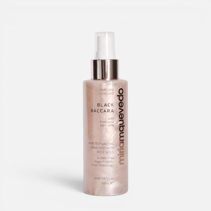 Shop Rescue Spa Miriam Quevedo Black Baccara rose gold hair texturizing wave mist spray bottle