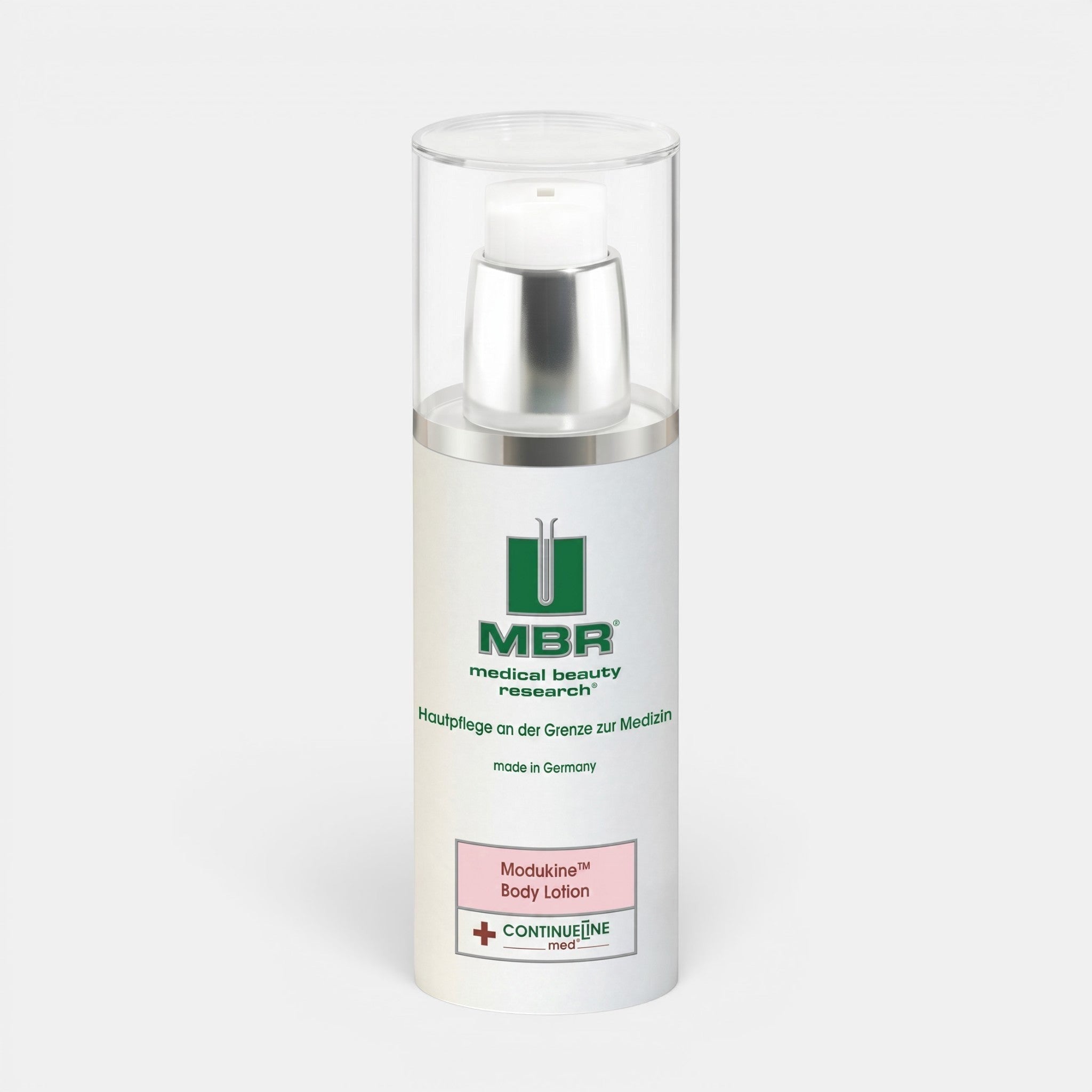 Shop Rescue Spa Modukine Body Lotion in a white 150ml pump bottle for soothing and protecting atopic skin.