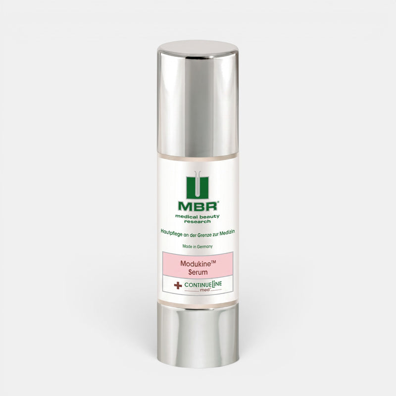 Shop Rescue Spa MBR Modukine Serum in a 50ml airless pump bottle for sensitive and rosacea-prone skin