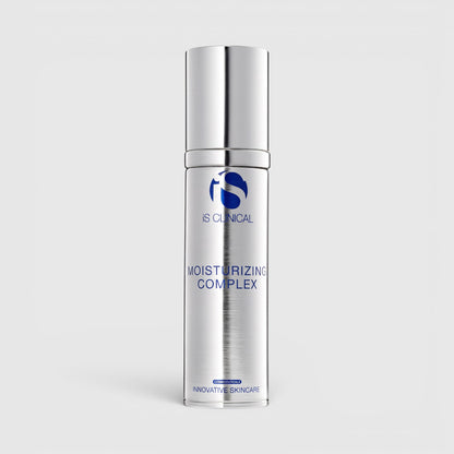 Shop Rescue Spa iS Clinical Moisturizing Complex 50g hydrating face cream in a sleek silver pump bottle