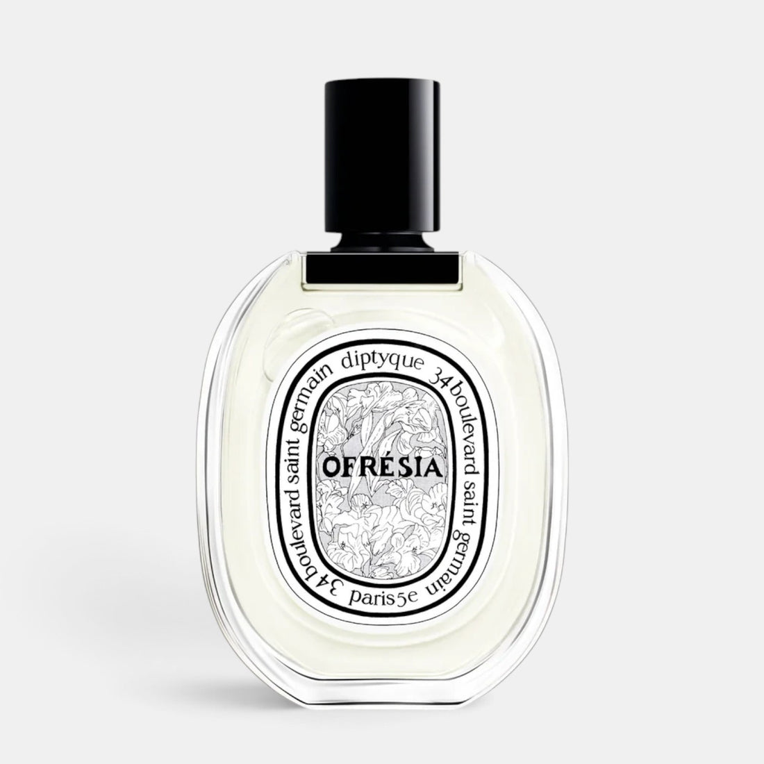 Shop Rescue Spa Ofresia Eau de Toilette 100ml perfume bottle with a black cap and floral label design