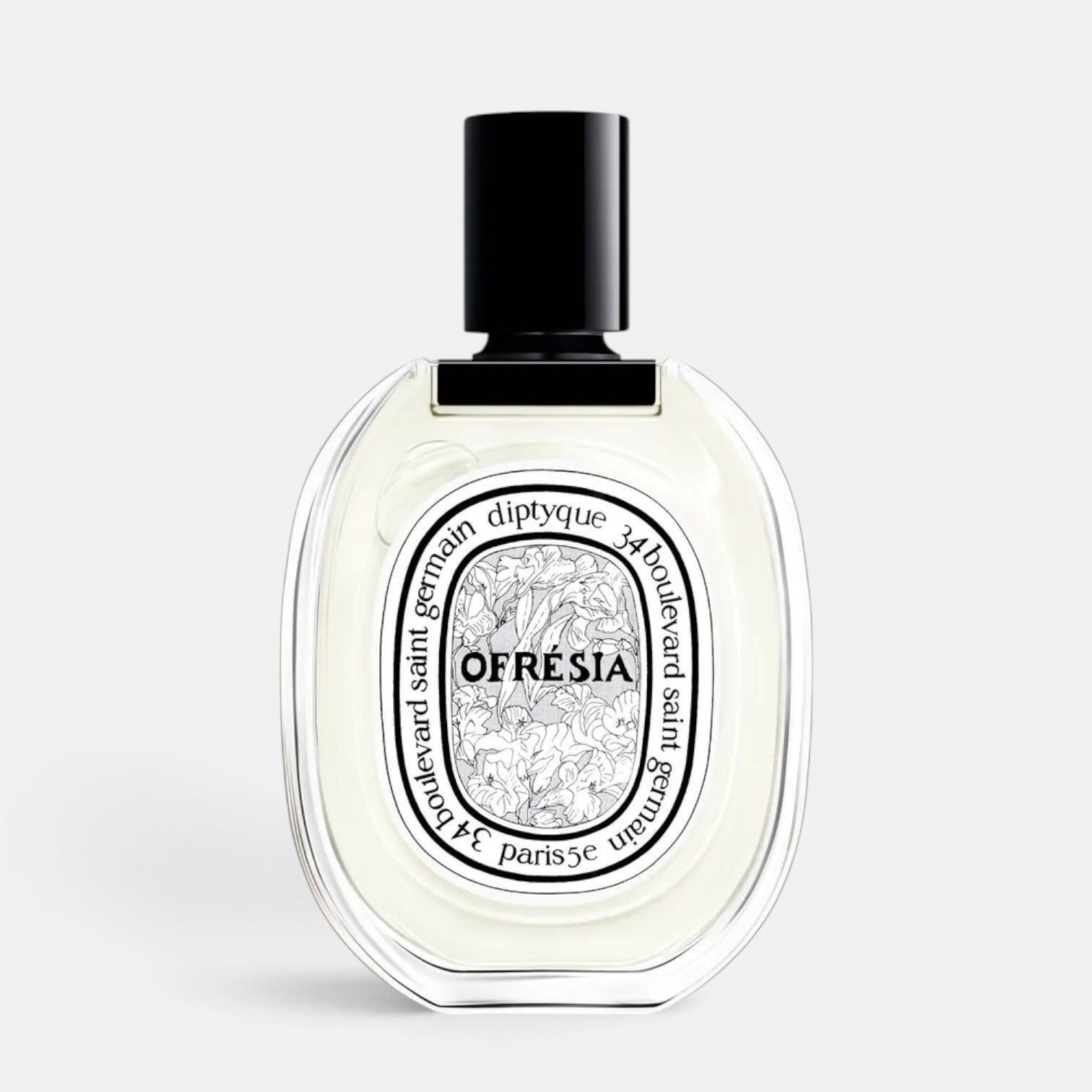 Shop Rescue Spa Ofresia Eau de Toilette 100ml perfume bottle with a black cap and floral label design