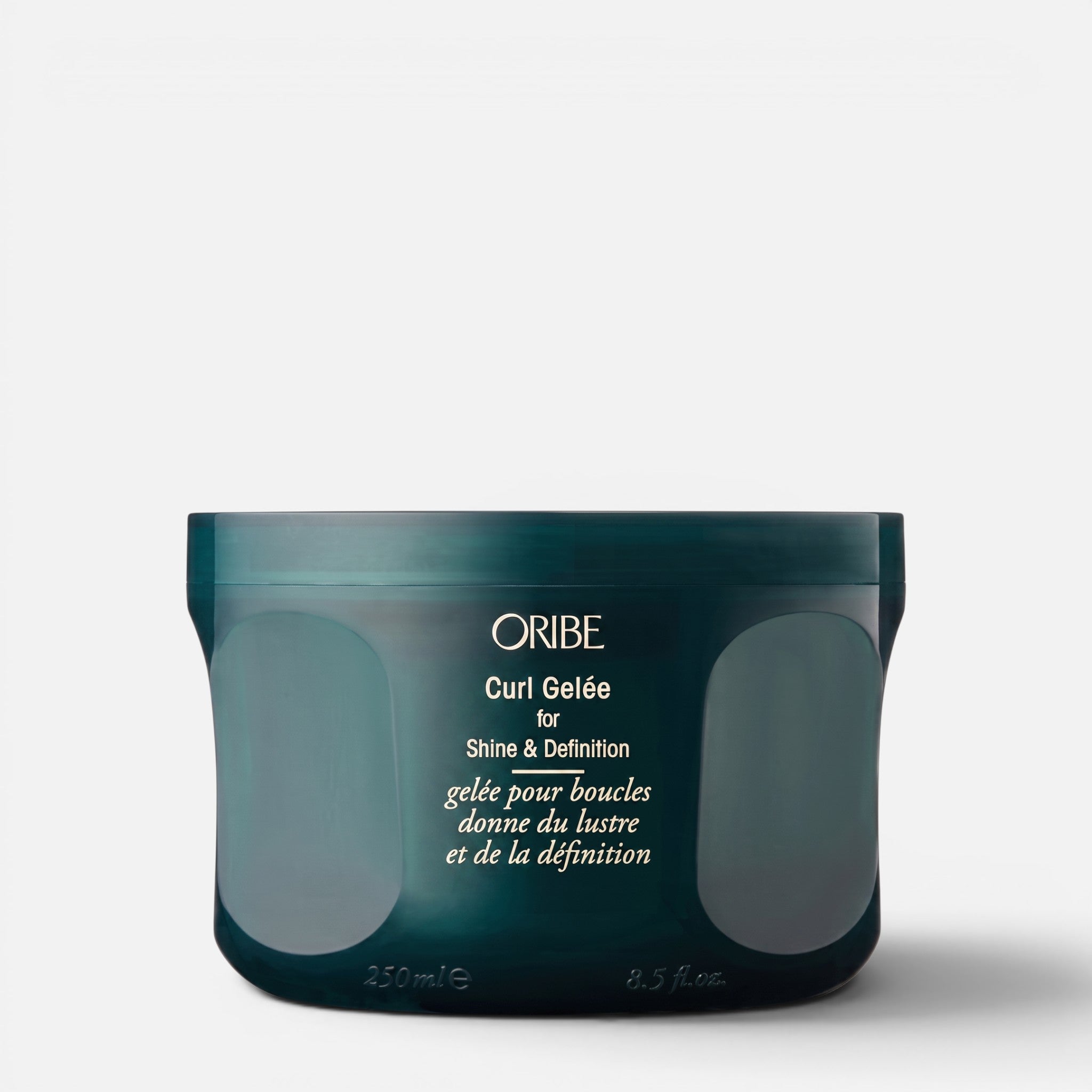 Shop Rescue Spa Oribe Curl Gelee for Shine &amp; Definition in a dark green 250ml jar for defined, shiny curls.