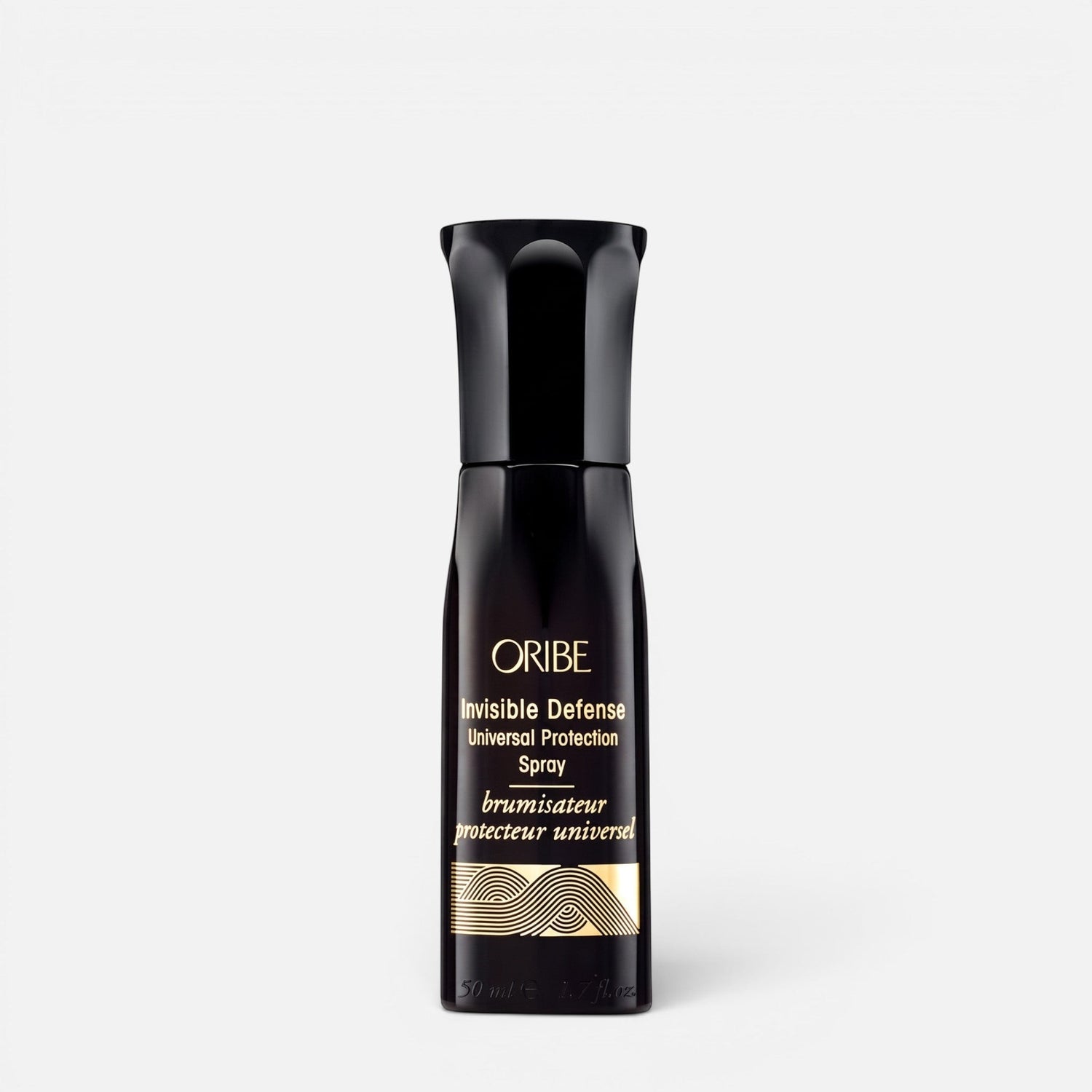 Shop Rescue Spa Oribe Invisible Defense Universal Protection Spray in a 50ml travel size black bottle.