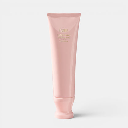 Shop Rescue Spa Oribe Serene Scalp Exfoliating Scrub in a pale pink 125ml squeeze tube for scalp purification.