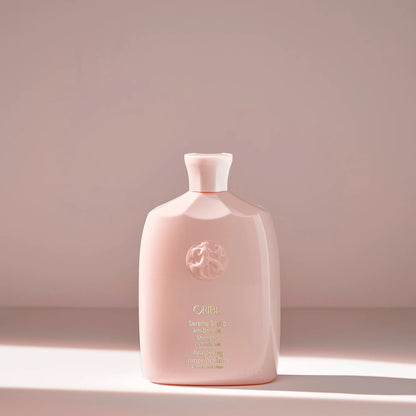 Shop Rescue Spa Oribe Serene Scalp Anti-Dandruff Shampoo with salicylic acid, 250ml bottle.
