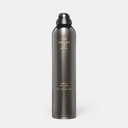Shop Rescue Spa Oribe Superfine Strong Hair Spray in a dark grey 9 oz aerosol bottle for extra strong hold.