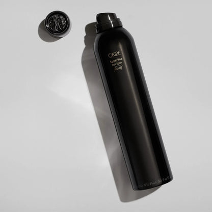 Shop Rescue Spa Oribe Superfine Hair Spray in a sleek black 9 oz aerosol bottle with a matching cap on white background