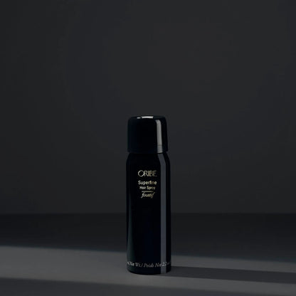 Shop Rescue Spa Oribe Superfine Hair Spray travel size bottle in black packaging with white text